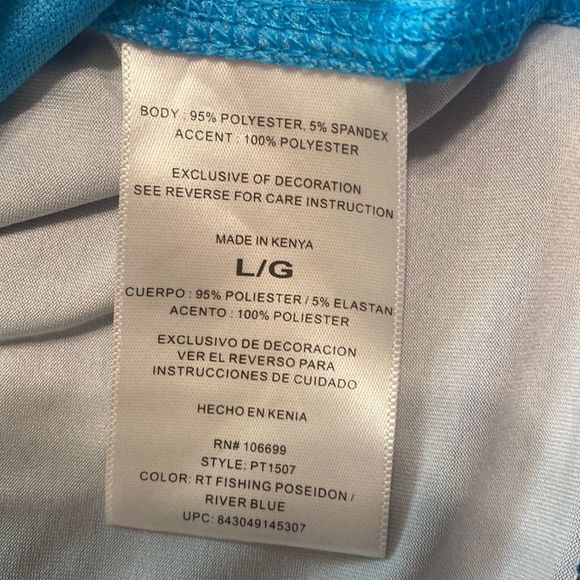 Blue Habit Shirt Size Large - Picture 5 of 5